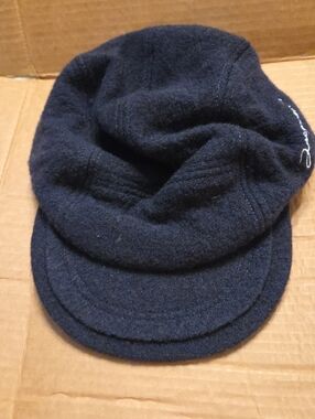 Jacquemus Black Wool Baker Boy Cap